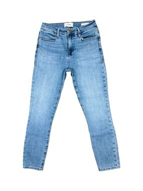 FRAME Le High Skinny Crop Jeans - Size 26 - Tide Pool - $198 Retail